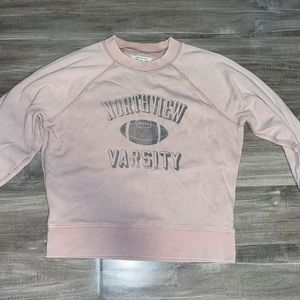 light pink crew neck